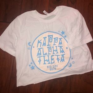 Sorority crop top, kappa alpha theta